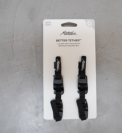 【Matador】マタドール Better Tether Gear Strap(2個セット) "Black"