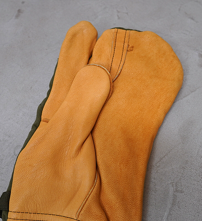 【Military】Dead Stock Trigger Mitten w/Liner "Olive"