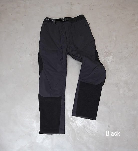 ★30%off 【and wander】アンドワンダー men's top fleece pants "Black"