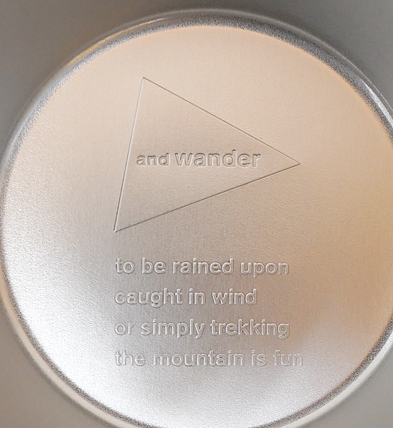 【and wander】アンドワンダー and wander sierra cup ”Silver”