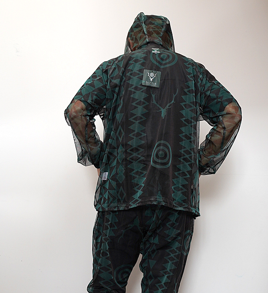 【South2 West8】サウスツーウエストエイト Bush Parka-Lightweight Mesh "Skull＆Target" ※ネコポス可