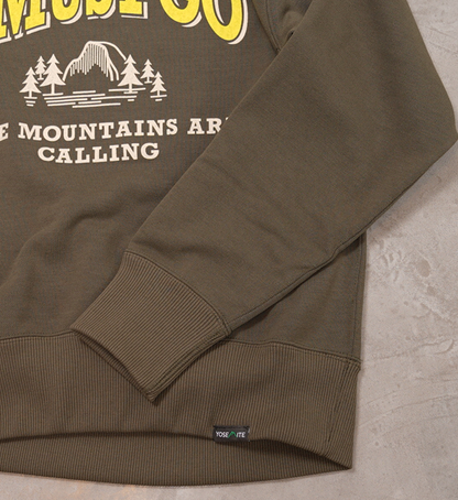 ▽Return to the mountains【BRING×Yosemite】ブリング×ヨセミテ I MUST GO DRYCOTTONY Sweat Crewneck "3Color"