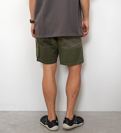 ★30%off 【ROKX】ロックス Workers Short Pant By COSEALS Material REBORN "Olive"