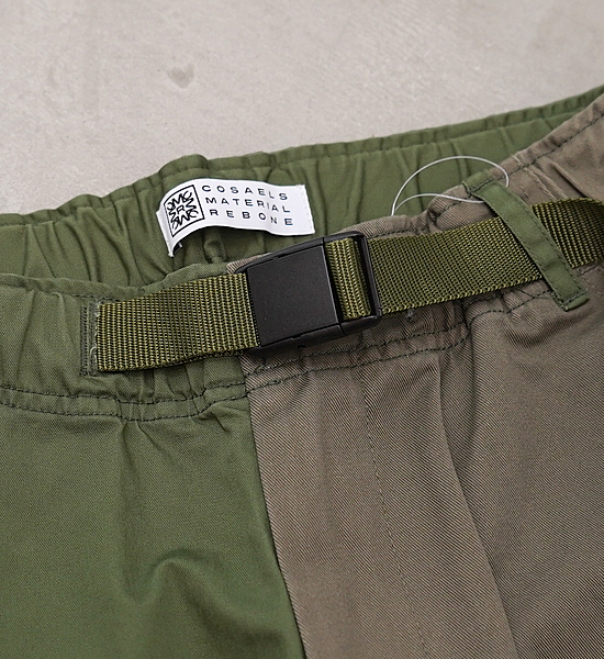 ★30%off 【ROKX】ロックス Workers Short Pant By COSEALS Material REBORN "Olive"