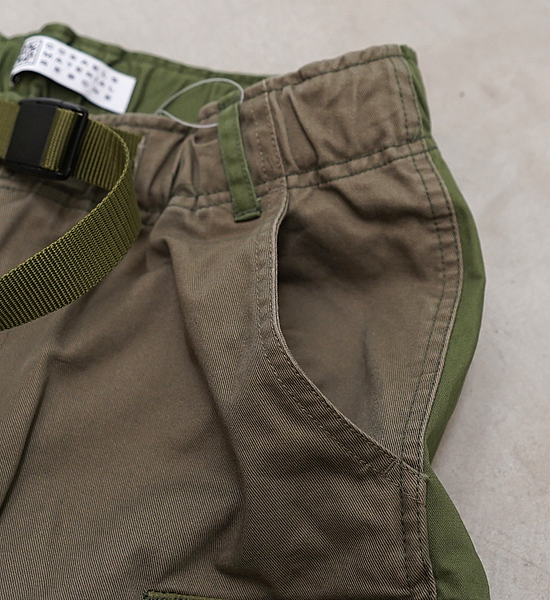 ★30%off 【ROKX】ロックス Workers Short Pant By COSEALS Material REBORN "Olive"