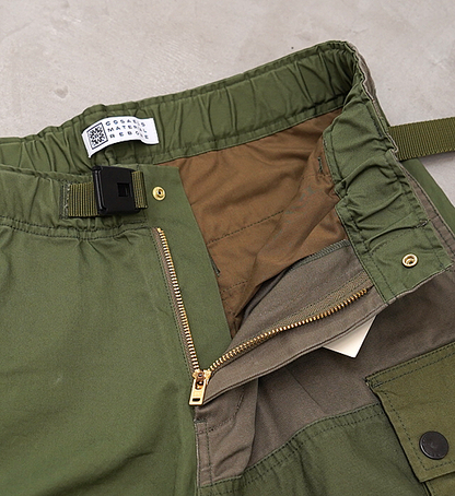 ★30%off 【ROKX】ロックス Workers Short Pant By COSEALS Material REBORN "Olive"