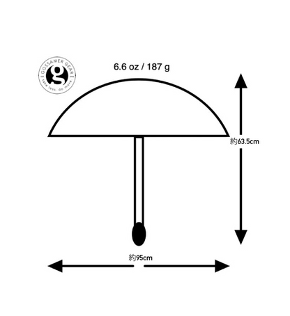 【Gossamer Gear】ゴッサマーギア Lightrek Hiking Umbrella "Gray"