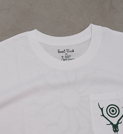 【South2 West8】サウスツーウエストエイト S/S Round Pocket Tee-Circle Horn "2Color" ※ネコポス可