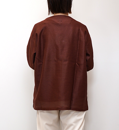 【South2 West8】サウスツーウエストエイト S.S. V Neck Cardigan-PE/C Leno Cloth "2Color"