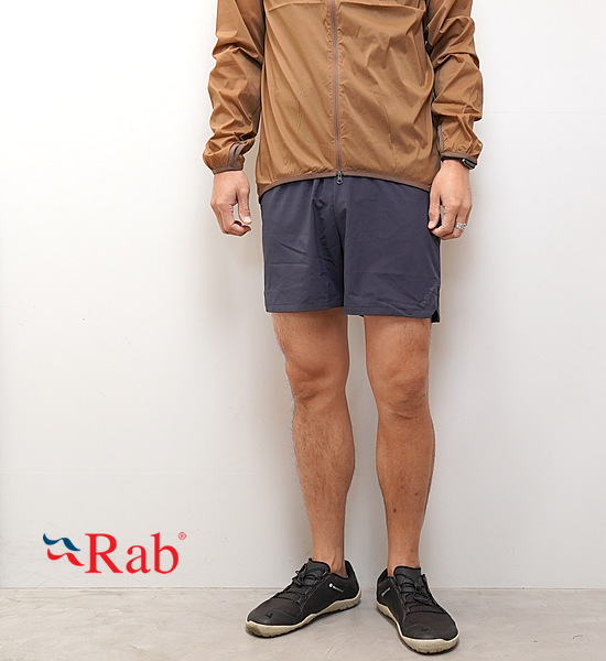 【Rab】ラブ men's Talus Active Shorts "Ebony" ※ネコポス可