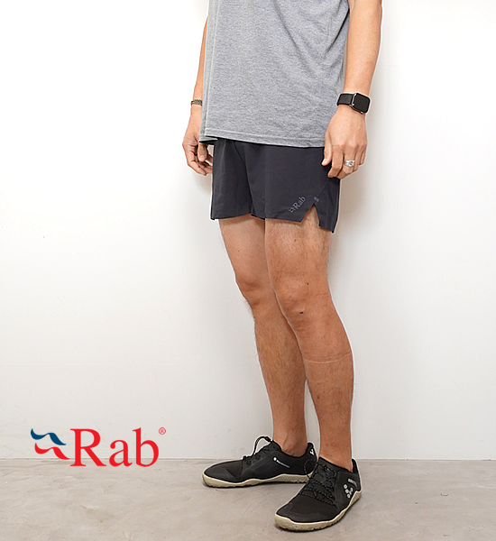 【Rab】ラブ men's Talus Ultra Shorts "Ebony" ※ネコポス可