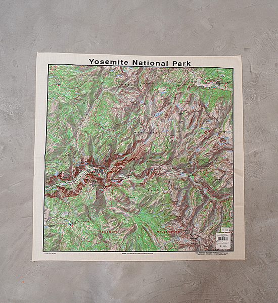 【The Printed Image】プリンテッドイメージ Nature Print Bandana Yosemite ※ネコポス可