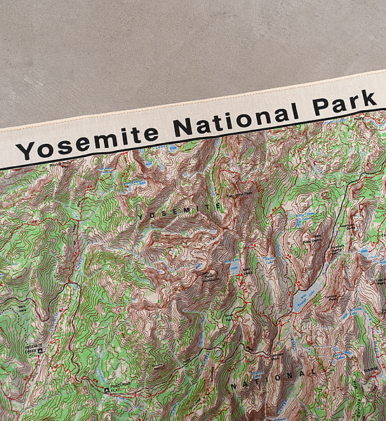 【The Printed Image】プリンテッドイメージ Nature Print Bandana Yosemite ※ネコポス可