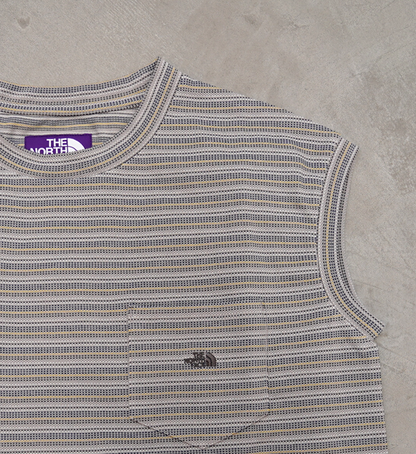 ★30%off【THE NORTH FACE PURPLE LABEL】ノースフェイスパープルレーベル women's Moss Stitch Field N/S Pocket Tee