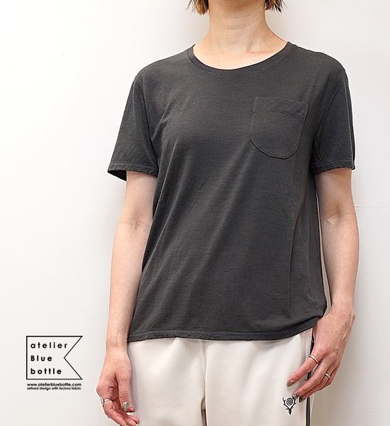 【atelier Blue bottle】アトリエブルーボトル Garment Dye Wool-T "3Color" ※ネコポス可