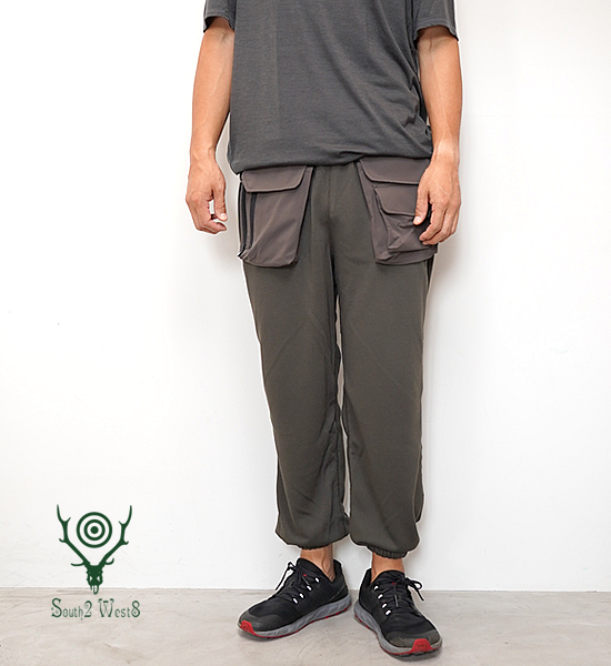 【South2 West8】サウスツーウエストエイト Tenkara Trout Sweat Pant-Poly Jersey "Charcoal"