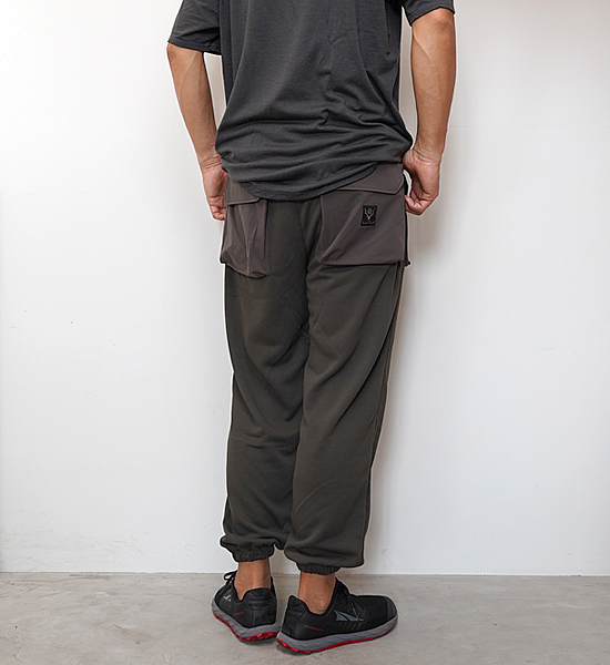 【South2 West8】サウスツーウエストエイト Tenkara Trout Sweat Pant-Poly Jersey "Charcoal"