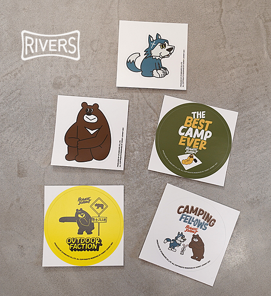 【RIVERS】リバーズ HWJ Sticker "5Color" ※ネコポス可