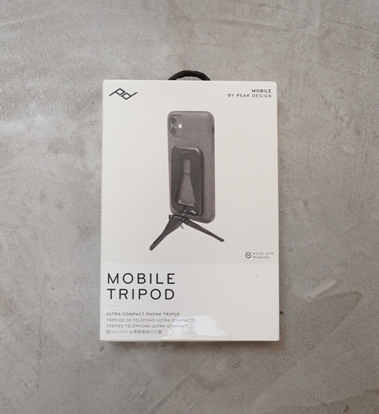 【Peak Design】 ピークデザイン Mobile Trypod(ソフトロック対応) "Black"