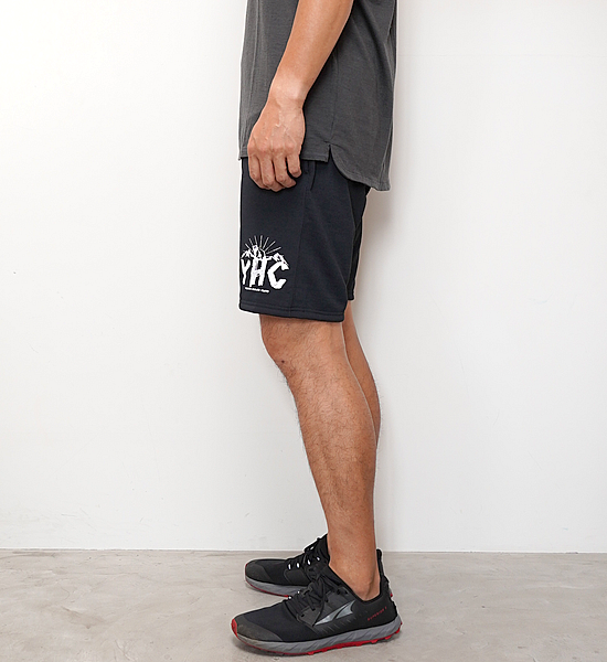 ▽Return to the mountains【BRING×Yosemite】ブリング×ヨセミテ unisex YHC DRYCOTTONY Sweat Shorts "Black"