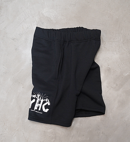 ▽Return to the mountains【BRING×Yosemite】ブリング×ヨセミテ unisex YHC DRYCOTTONY Sweat Shorts "Black"