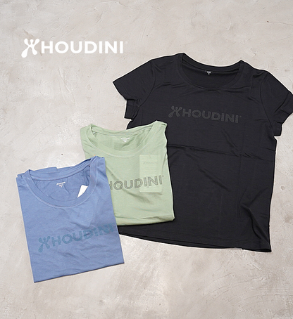 【HOUDINI】 フーディニ women's Tree Tee Drawing Logo "3Color" ※ネコポス可