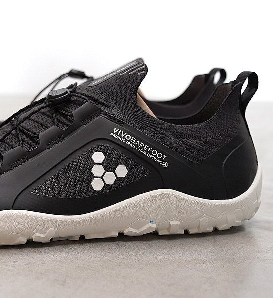 ★30%off 【VIVOBAREFOOT】ヴィヴォ ベアフット men's Primus Trail Knit FG "Obsidian(Black)"