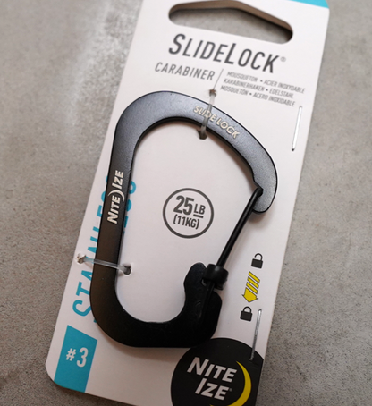 【NITE IZE】ナイトアイズ Slidelock Carabiner Stainless ♯3 "2Color" ※ネコポス可