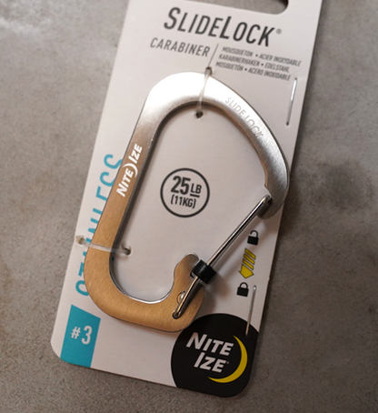 【NITE IZE】ナイトアイズ Slidelock Carabiner Stainless ♯3 "2Color" ※ネコポス可