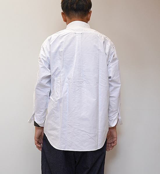 【THE NORTH FACE PURPLE LABEL】ノースフェイスパープルレーベル men's Cotton Polyester OX B,D Shirt "White"