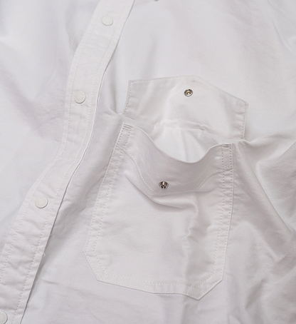 【THE NORTH FACE PURPLE LABEL】ノースフェイスパープルレーベル men's Cotton Polyester OX B,D Shirt "White"