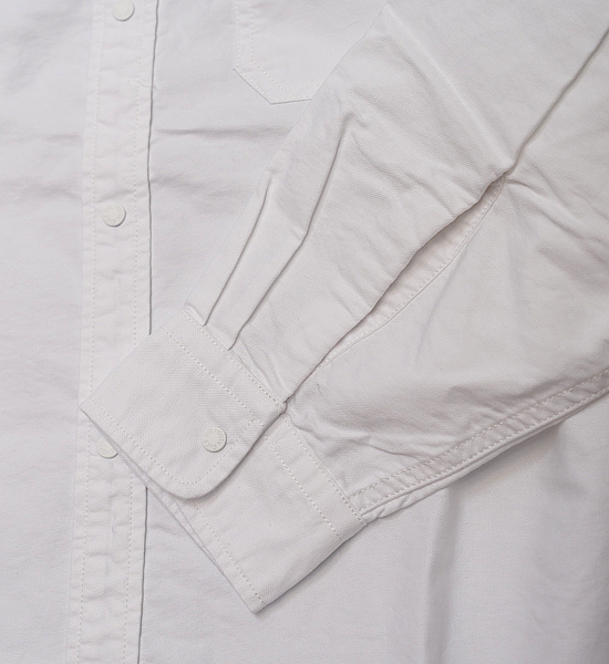 【THE NORTH FACE PURPLE LABEL】ノースフェイスパープルレーベル men's Cotton Polyester OX B,D Shirt "White"