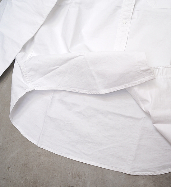 【THE NORTH FACE PURPLE LABEL】ノースフェイスパープルレーベル men's Cotton Polyester OX B,D Shirt "White"