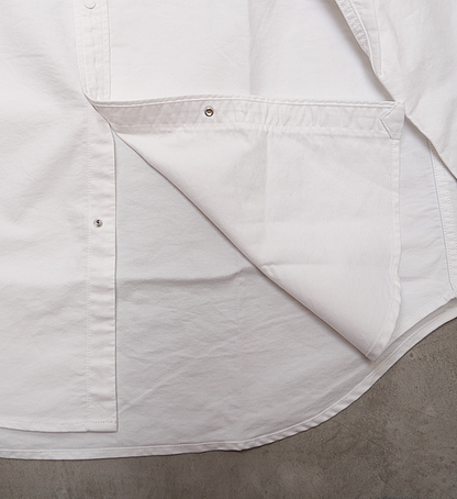 【THE NORTH FACE PURPLE LABEL】ノースフェイスパープルレーベル men's Cotton Polyester OX B,D Shirt "White"