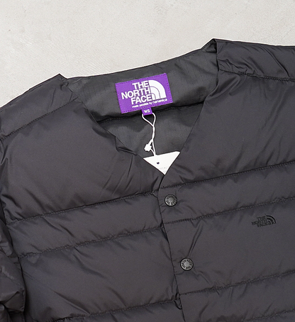 ★30%off【THE NORTH FACE PURPLE LABEL】ノースフェイスパープルレーベル women's Down Cardigan "Black"