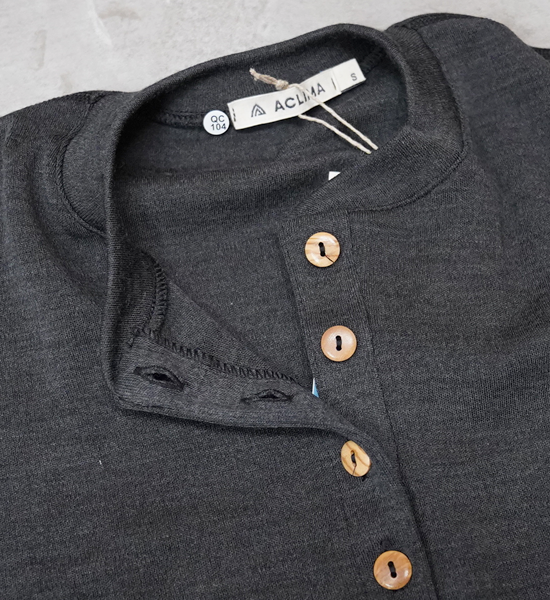 【ACLIMA】アクリマ women's Warmwool Grandad Shirt "Marengo"