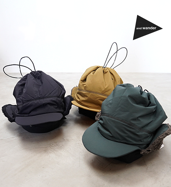 【and wander】アンドワンダー PRIMALOFT cap "3Color"