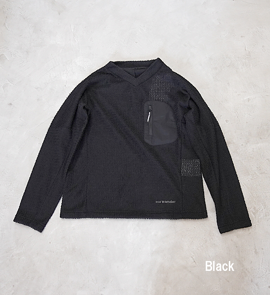 ★30%off 【and wander】アンドワンダー women's alpha direct pullover "2Color"