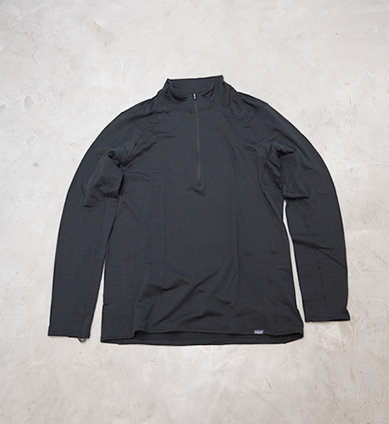 【patagonia】パタゴニア men's Capilene Thermal Weight Zip Neck "BLK"