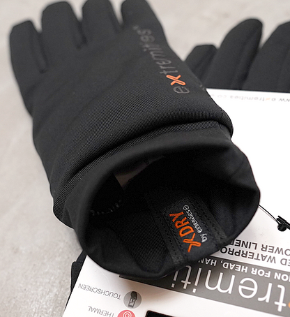 【extremities】エクストリミティーズ Insulated Waterproof Sticky Power Liner Glove "Black" ※ネコポス可