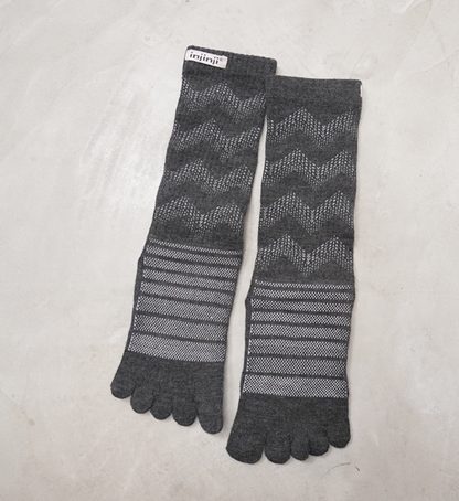 【injinji】インジンジ Outdoor Midweight Crew Wool Straight "SLA" ※ネコポス可