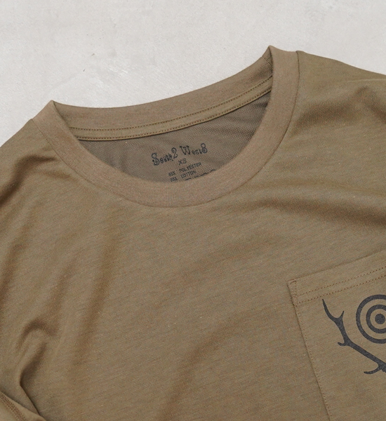 【South2 West8】サウスツーウエストエイト L/S Round Pocket Tee-Circle Horn "3Color" ※ネコポス可