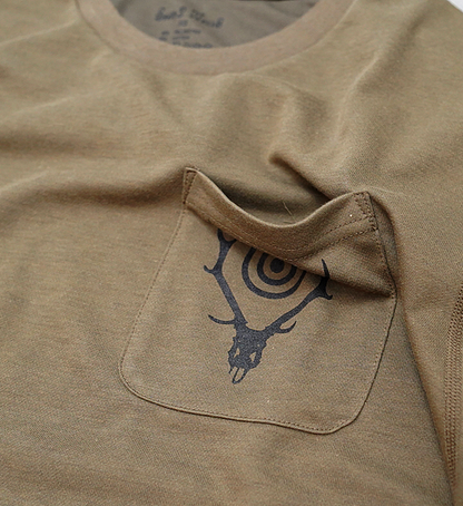 【South2 West8】サウスツーウエストエイト L/S Round Pocket Tee-Circle Horn "3Color" ※ネコポス可