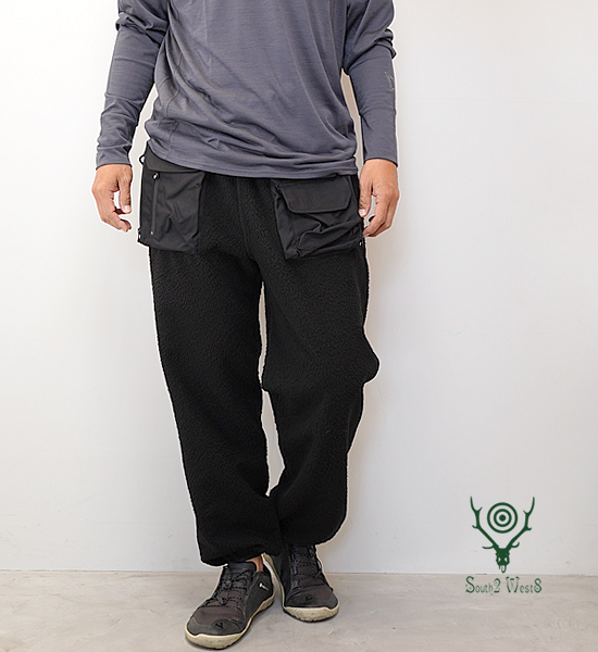 ★30%off【South2 West8】サウスツーウエストエイト Tenkara Trout Sweat Pant-Fleece "Black"