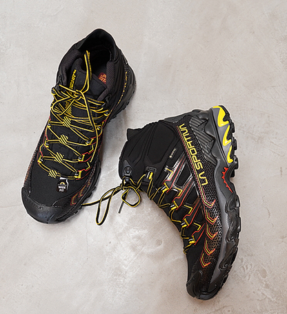 【LA SPORTIVA】ラ・スポルティバ Ultra Raptor �U Mid GTX Wide ”Black×Yellow”