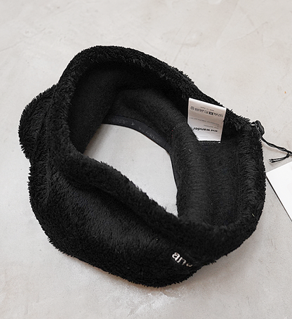 【and wander】アンドワンダー high loft fleece neck warmer "Black" ※ネコポス可