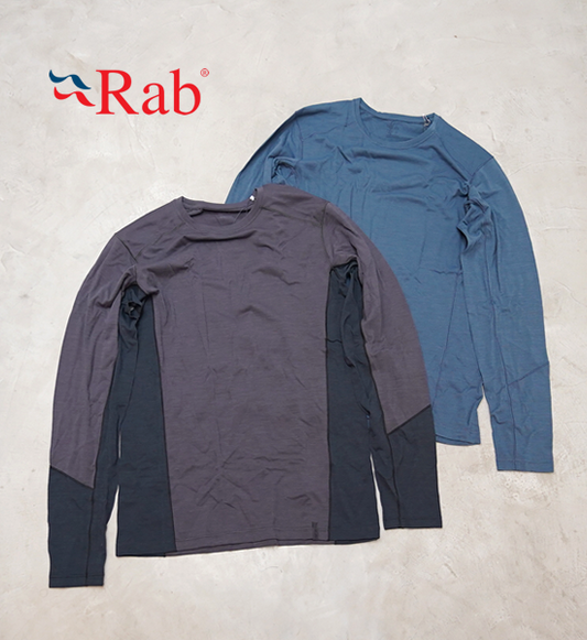 【Rab】ラブ men's Syncrino Base LS Tee "2Color"