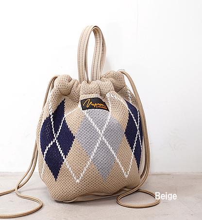 【NAPRON】ナプロン Argyle Knit Patients Bag Small "2Color"