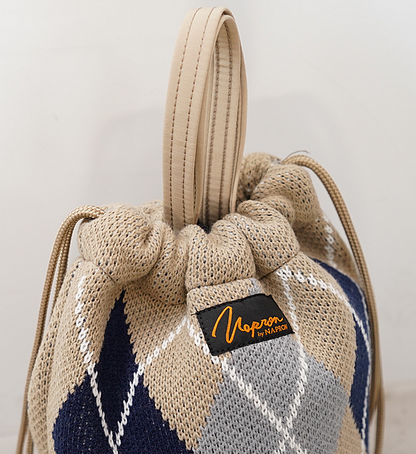 【NAPRON】ナプロン Argyle Knit Patients Bag Small "2Color"