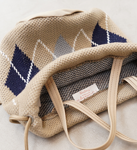 【NAPRON】ナプロン Argyle Knit Patients Bag Small "2Color"